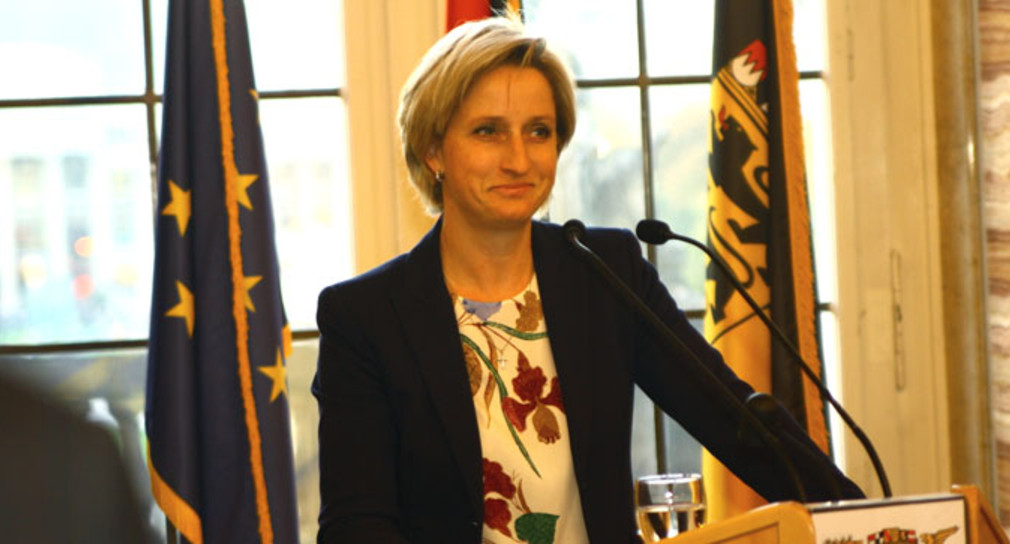 Dr. Nicole Hoffmeister-Kraut beim Betriebs- und Personalräteempfang am 16. Oktober 2017
