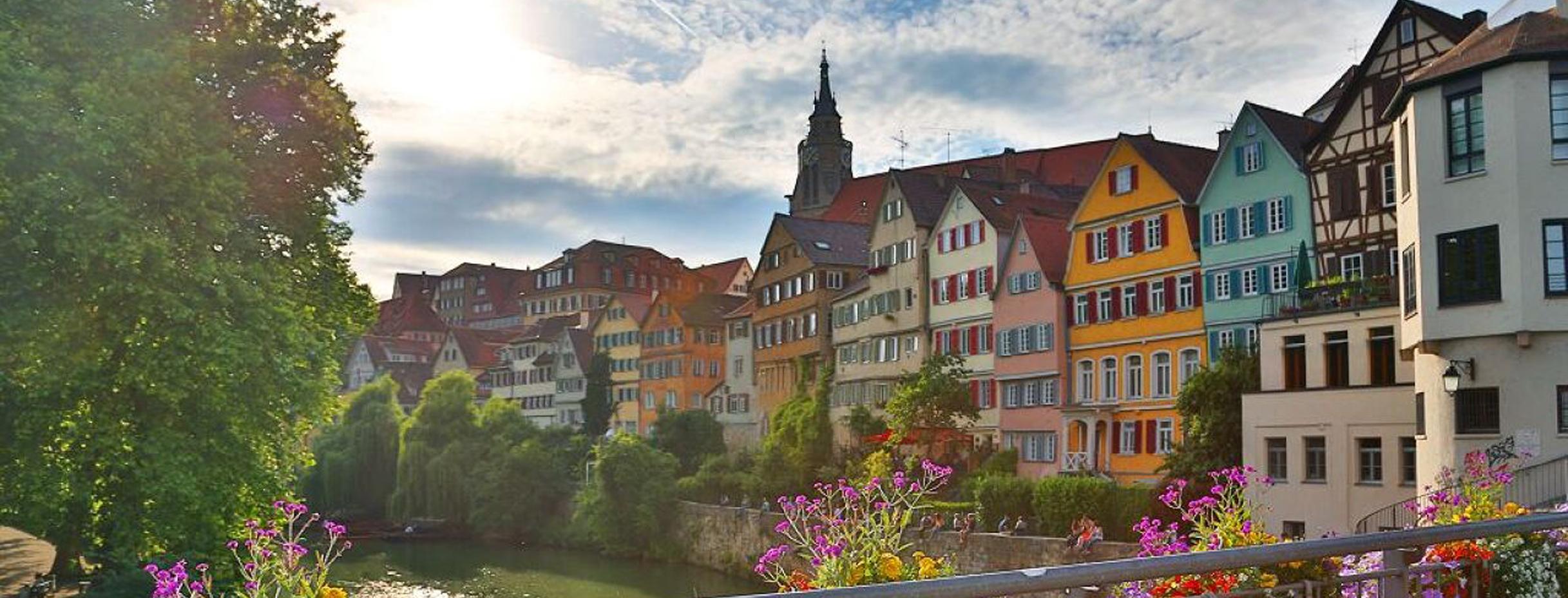 Fachwerkhäuser am Neckar in Tübingen