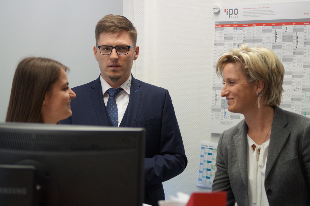 Besuch des Unternehmens IPO.Plan GmbH in Leonberg im Rahmen der Kreisbereisung Böblingen am 5. Oktober 2017