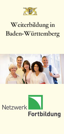 Banner auf das Portal Weiterbildung in Baden-Württemberg