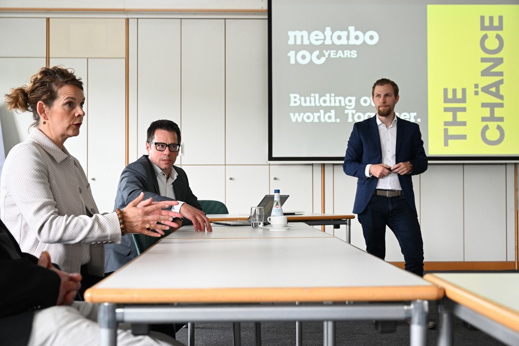 Arbeitsmarktpolitische Reise Weiterbildung - Firma Metabo in Nürtingen