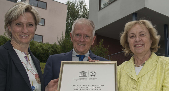 Dr. Nicole Hoffmeister-Kraut, Fritz Kuhn und Prof. Dr. Marie Böhmer 