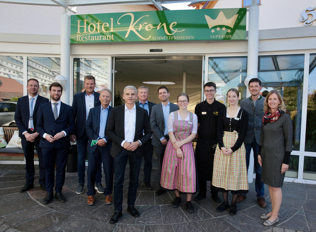 Besuch des Hotel Krone in Schnetzenhausen im Rahmen der Ausbildungsreise am 14. Oktober 2021.
