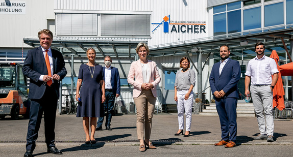 Termin Aicher Präzisionstechnik in Königsheim im Rahmen der Sommerreise „Corona und Transformation: Wie sich die Automobil- und Zuliefererbranche den vielfältigen Herausforderungen stellt“