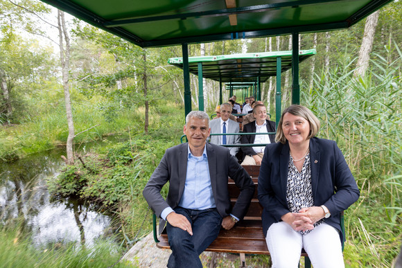 Fahrt mit der Torfbahn ins Wurzacher Ried am 9. August 2021 im Rahmen der Tourismus-Sommerreise