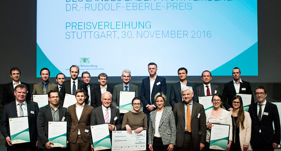 Die Preisträger des Landes-Innovationspreises 2016 (Foto: Tom Maurer)