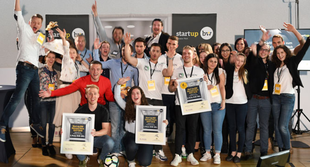 Gruppenbild Startup BW Elevator Pitch - Regional Cup Heilbronn-Franken