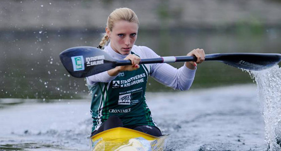 Sabine Volz, Duales Studium der Fitnessökonomie, Praxisphasen beim Ambulanten Zentrum für Rehabilitation und Prävention am Entenfang GmbH, Kanurennsport