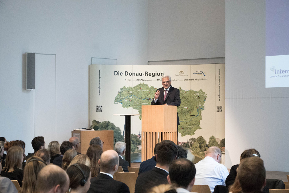 Blick in die Veranstaltung Donauraumstrategie am 1. Juli 2022