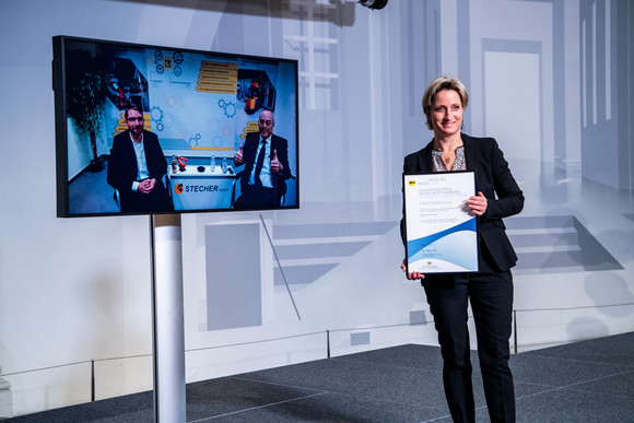 Auszeichnung Verleihung des Landes-Innovationspreises 2020 Innovationspreis 2020
