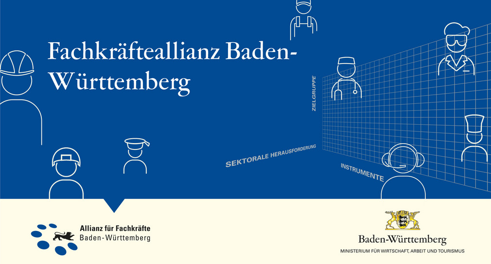 Wort-Bild-Marke der Fachkräfte-Allianz Baden-Württemberg