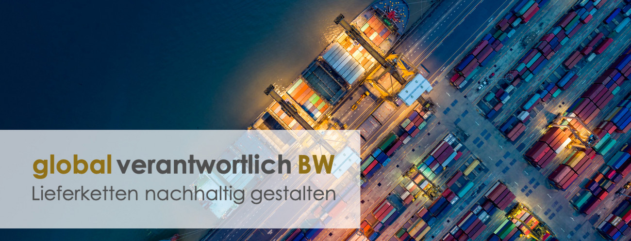 Hafen mit Containerschiffen von oben