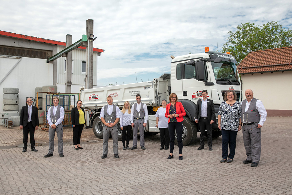 Besuch der Nübel-Bau GmbH in Pfalzgrafenweiler im Rahmen der Ausbildungsreise