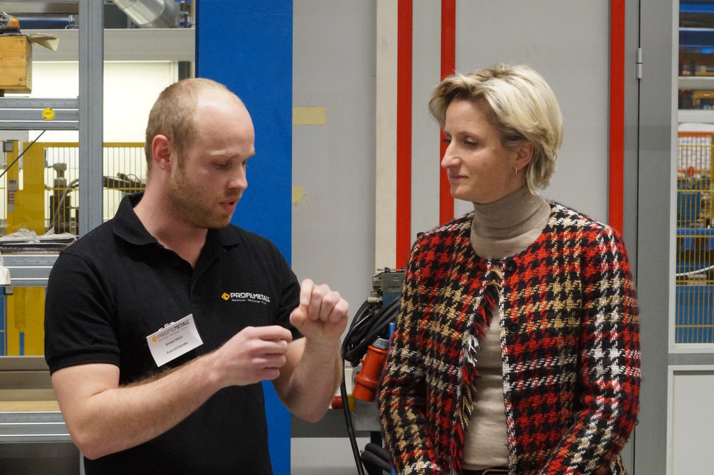Besuch der Firma Profilmetall GmbH in Hirrlingen im Rahmen der Kreisbereisung Tübingen am 7. Dezember 2017