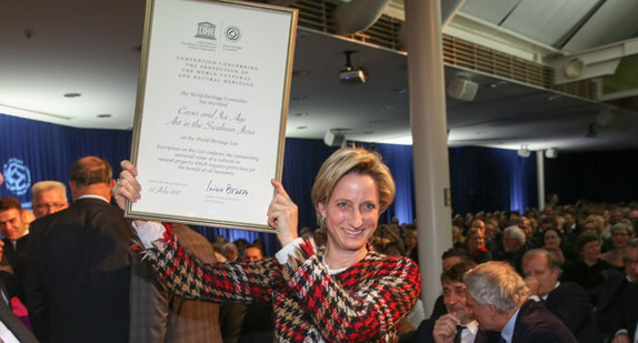 Übergabe der UNESCO-Welterbe-Urkunde am 29. November 2017
Quelle: Fotografie Felix Oechsler 