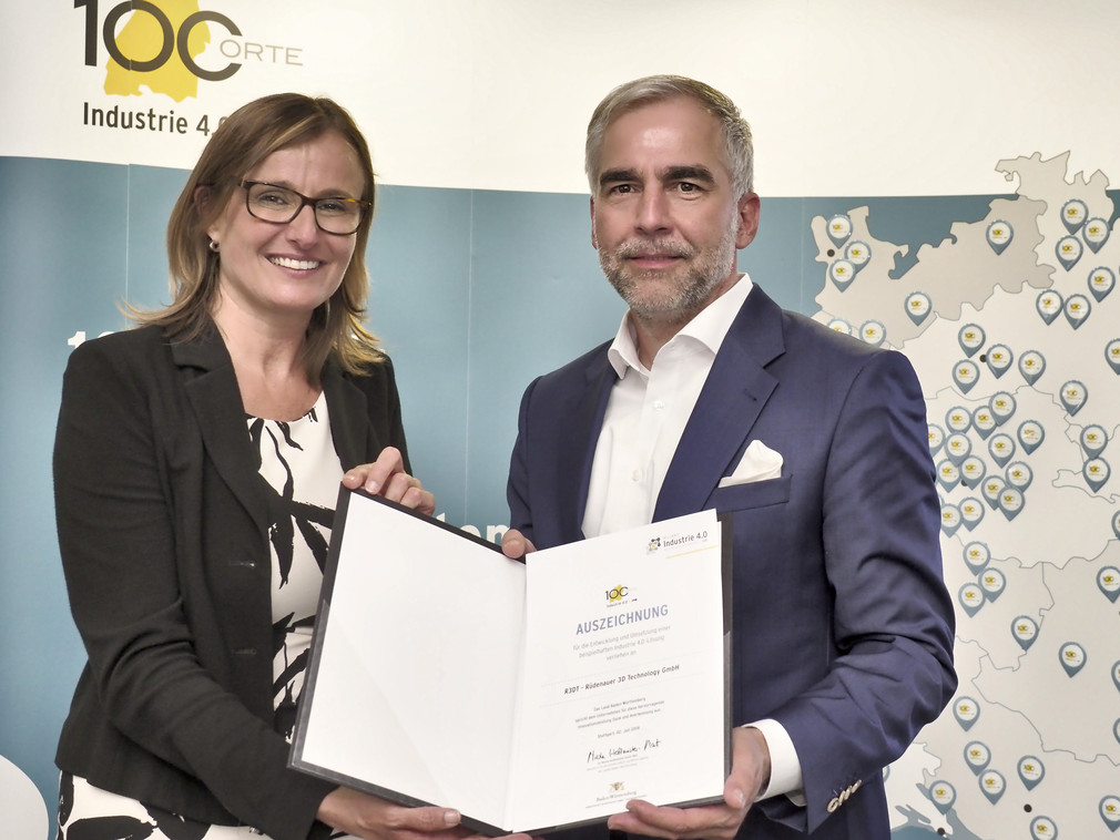 Auszeichnung "100 Orte für Industrie 4.0 in Baden-Württemberg"