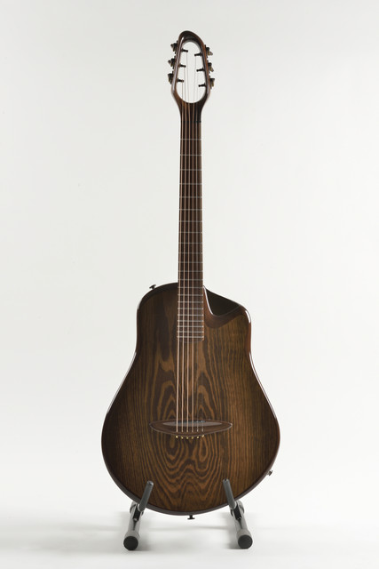 Jakob Frank, Pforzheim, Förderpreis  Gitarre "Canna Leaf" Korpus: Hempstone, Hals: gerösteter Vogelaugen-Ahorn