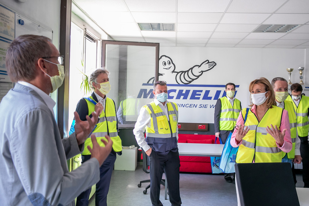 Besuch der Firma Michelin Reifenwerke AG & Co. KGaA in Karlsruhe im Rahmen der Ausbildungsreise