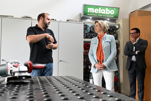 Arbeitsmarktpolitische Reise Weiterbildung - Firma Metabo in Nürtingen