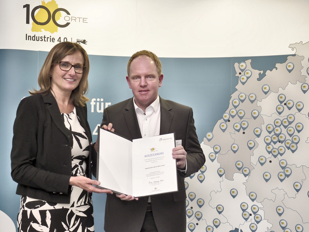 Auszeichnung "100 Orte für Industrie 4.0 in Baden-Württemberg" 