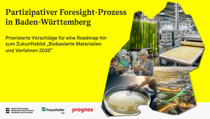Eine Baden-W&uuml;rttemberg Karte, darin verschiedene Bilder zu Produktionsprozessen. Alle weiteren Infos im Text