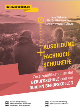 Titelbild Flyer Ausbildung und Fachhochschulreife f&uuml;r Azubis