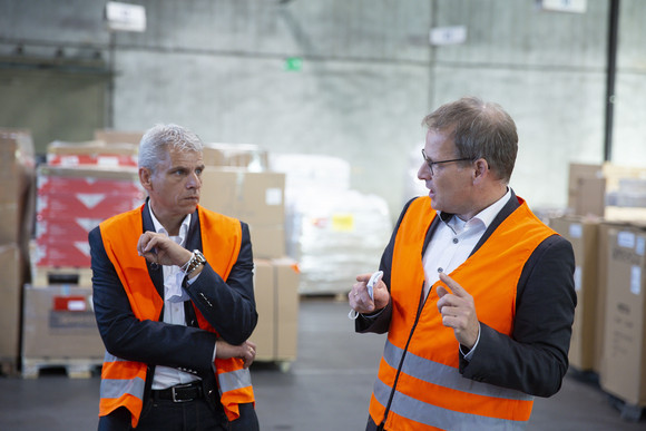 Besuch der Streck Transportges. mbH in Freiburg im Rahmen der Logistikreise am 13. Oktober 2021.