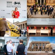 Verschiedene Bilder von Veranstaltungen in einer Collage.