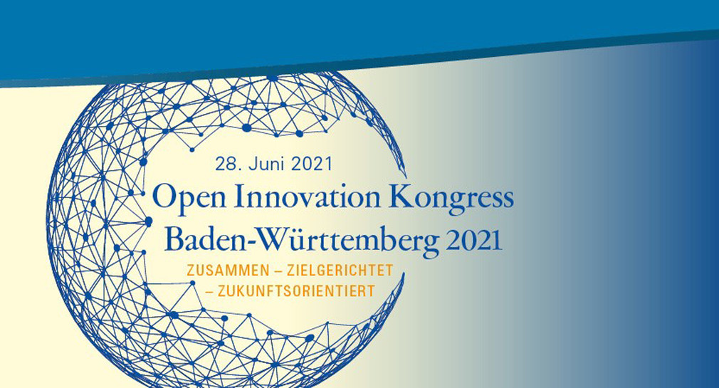 Abstrakte Grafik mit Netzstruktur für den Open Innovation Kongress 2021