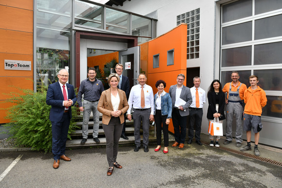 Besuch der Schreinerei Flaig GmbH in Hardt im Rahmen der Ausbildungsreise am 5. August 2021 