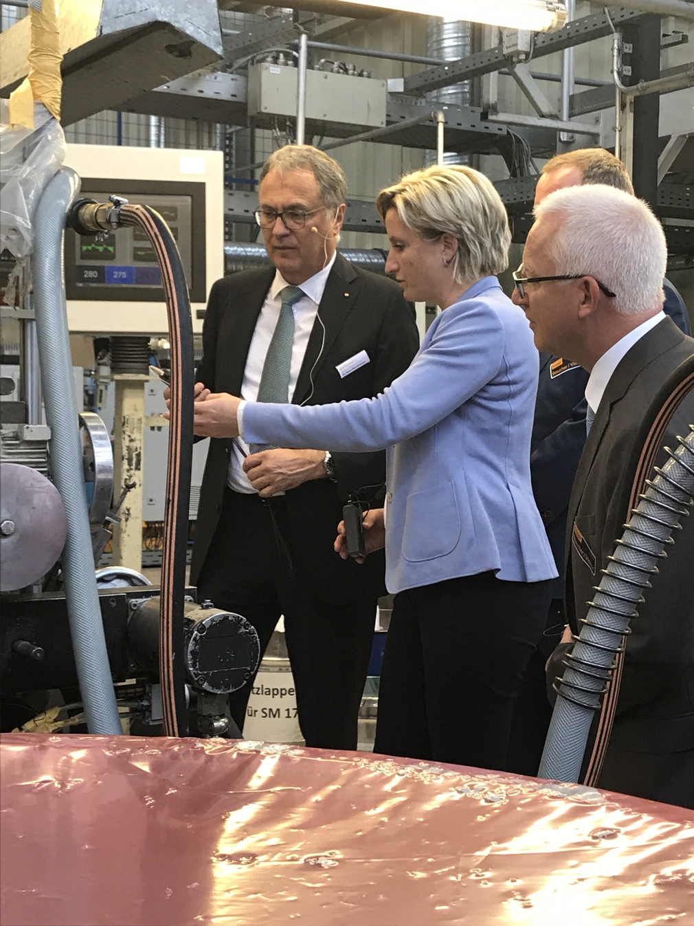 Besuch der Firma Konrad Hornschuch AG mit Modell Hohenlohe e.V. in Weißbach im Rahmen der Kreisbereisung Hohenlohe am 28. September 2017 