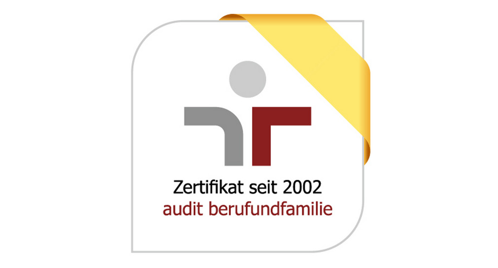 Zertifikat „audit berufundfamilie“, seit 2002