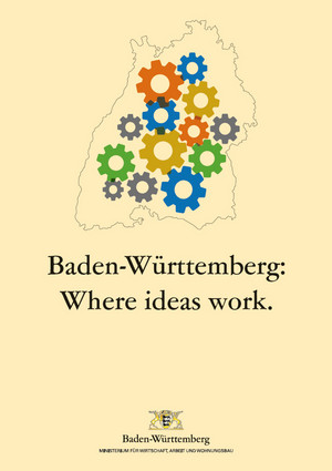 Titel der Broschüre Baden-Württemberg: Where ideas work
