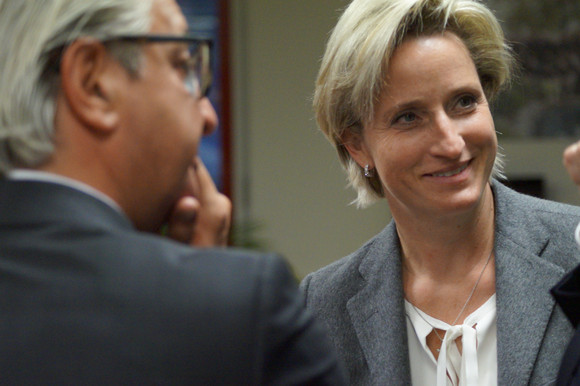 Kreisbereisung Ministerin besucht Landkreis Böblingen Besuch der perma-trade Wassertechnik GmbH in Leonberg im Rahmen der Kreisbereisung Böblingen am 5. Oktober 2017