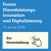 Banner für das Forum Dienstleistungsinnovation und Digitalisierung
