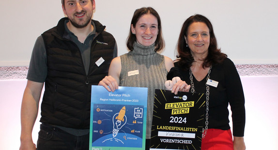 Elevator Pitch Heilbronn-Franken - Gewinnerin 