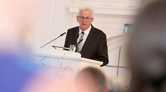 Festakt Würdigung des Widerstands gegen den Nationalsozialismus Ministerpräsident Winfried Kretschmann (Bild: Staatsministerium Baden-Württemberg)