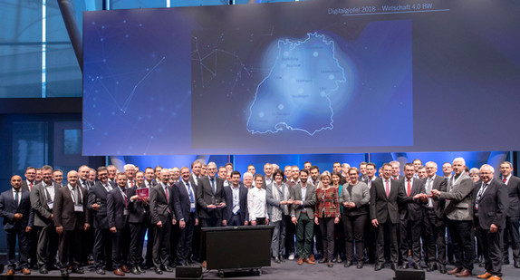 Gruppenbild:  „Digitalgipfel 2018 – Wirtschaft 4.0 BW“ 