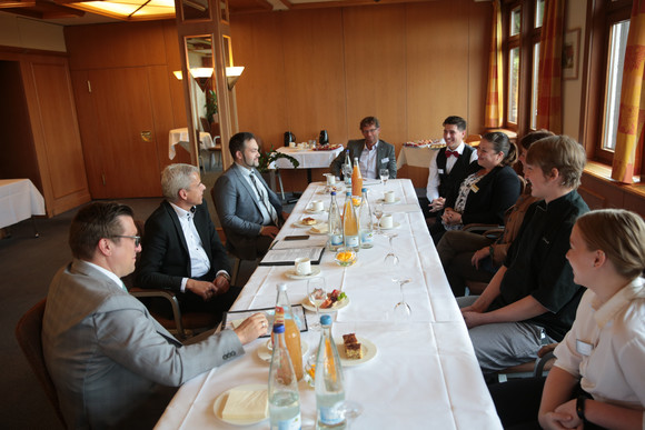 Besuch des Badhotel Restaurant Stauferland in Bad Boll im Rahmen der Ausbildungsreise am 12. Oktober 2021. 