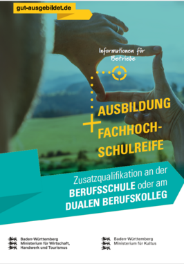 Titelbild Flyer Ausbilung und Fachhochschulreife f&uuml;r Betriebe