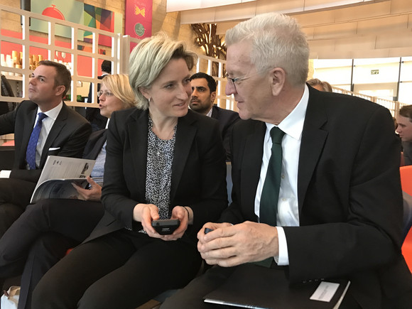 Ministerpräsident Winfried Kretschmann und Wirtschaftsministerin Dr. Nicole Hoffmeister-Kraut reisten am 26. März 2017 mit einer Wirtschafts- und Wissenschaftsdelegation nach Israel und in die Palästinensischen Gebiete.