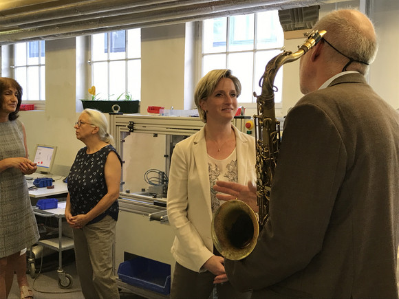 Arbeitsmarkt Arbeitsmarktpolitische Reise Besuch der Firma Fiberreed Harry Hartmann in Leinfelden-Echterdingen im Rahmen der Arbeitsmarktpolitischen Reise am 14. August 2017