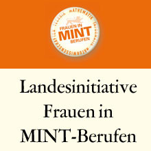 Banner zum Portal der Landesinitiative Frauen in MINT-Berufen