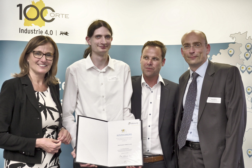 Auszeichnung "100 Orte für Industrie 4.0 in Baden-Württemberg"