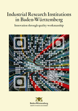 Titel der Broschüre Industrial Research Institutions in Baden-Württemberg