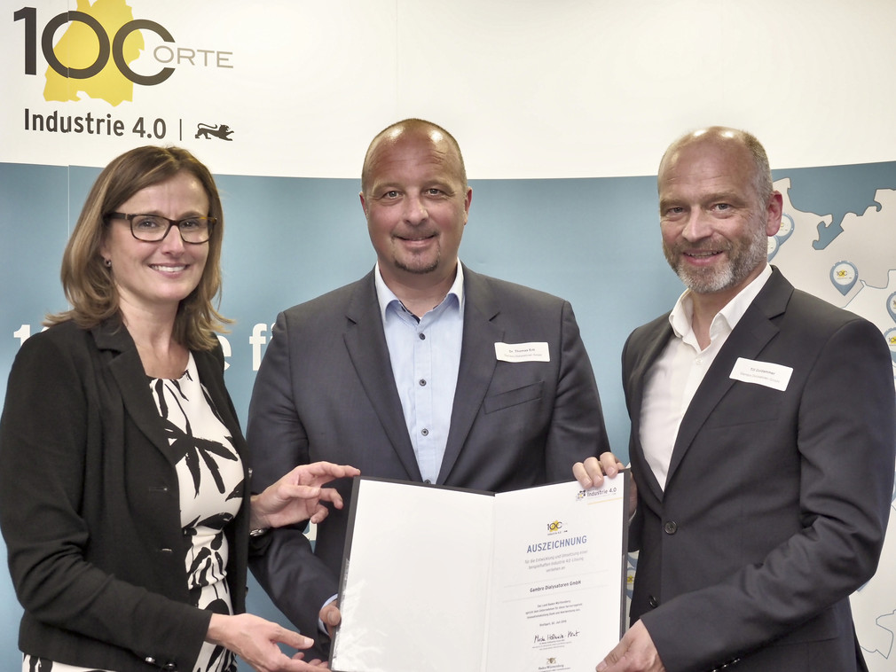 Auszeichnung "100 Orte für Industrie 4.0 in Baden-Württemberg
