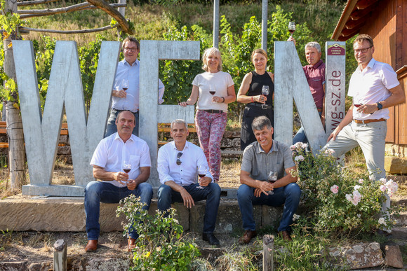 Gruppenbild in den Weinbergen bei Brackenheim