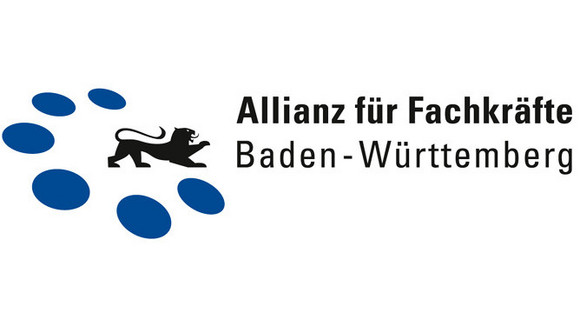 Das Wort-Bild-Logo der Allianz für Fachkräfte Baden-Württemberg