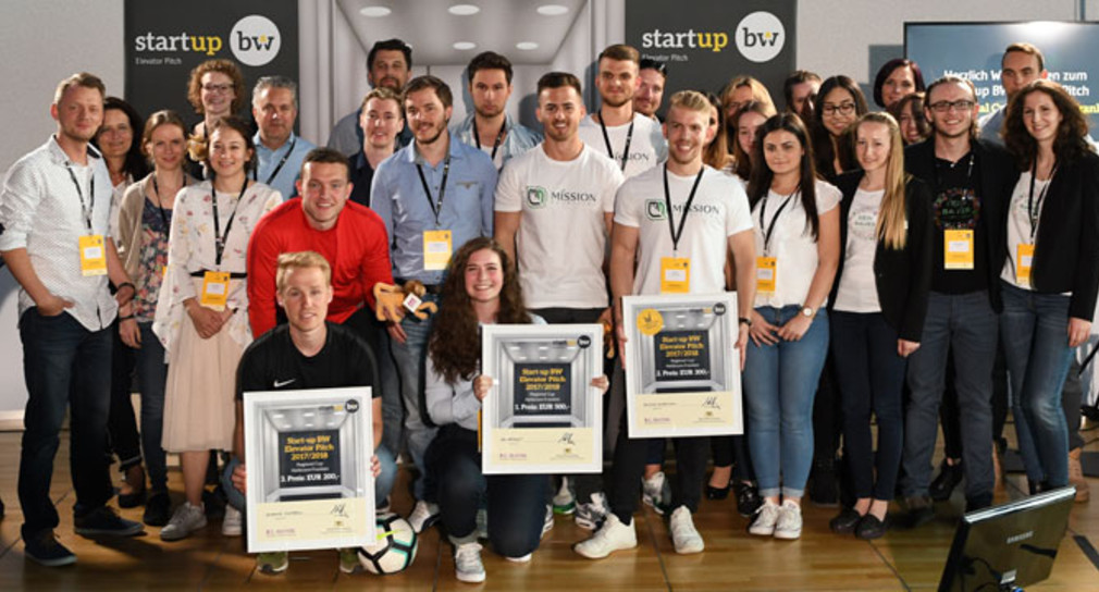 Gruppenbild Startup BW Elevator Pitch - Regional Cup Heilbronn-Franken
