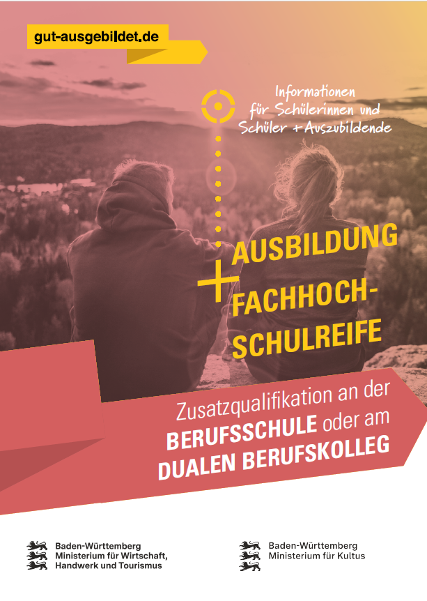 Titelbild Flyer Ausbildung und Fachhochschulreife f&uuml;r Azubis
